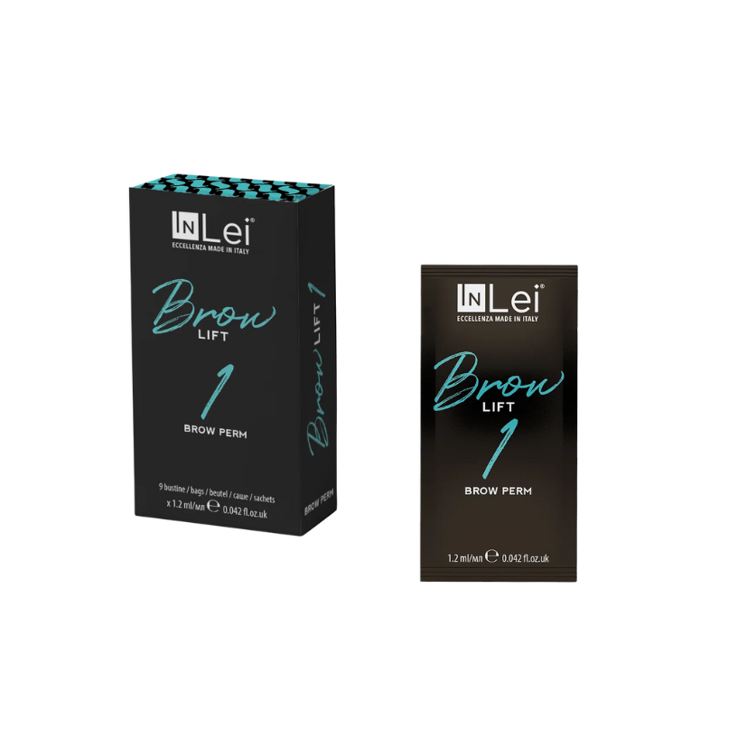 IN Lei Brow Lift packaging (sachets) on a white background