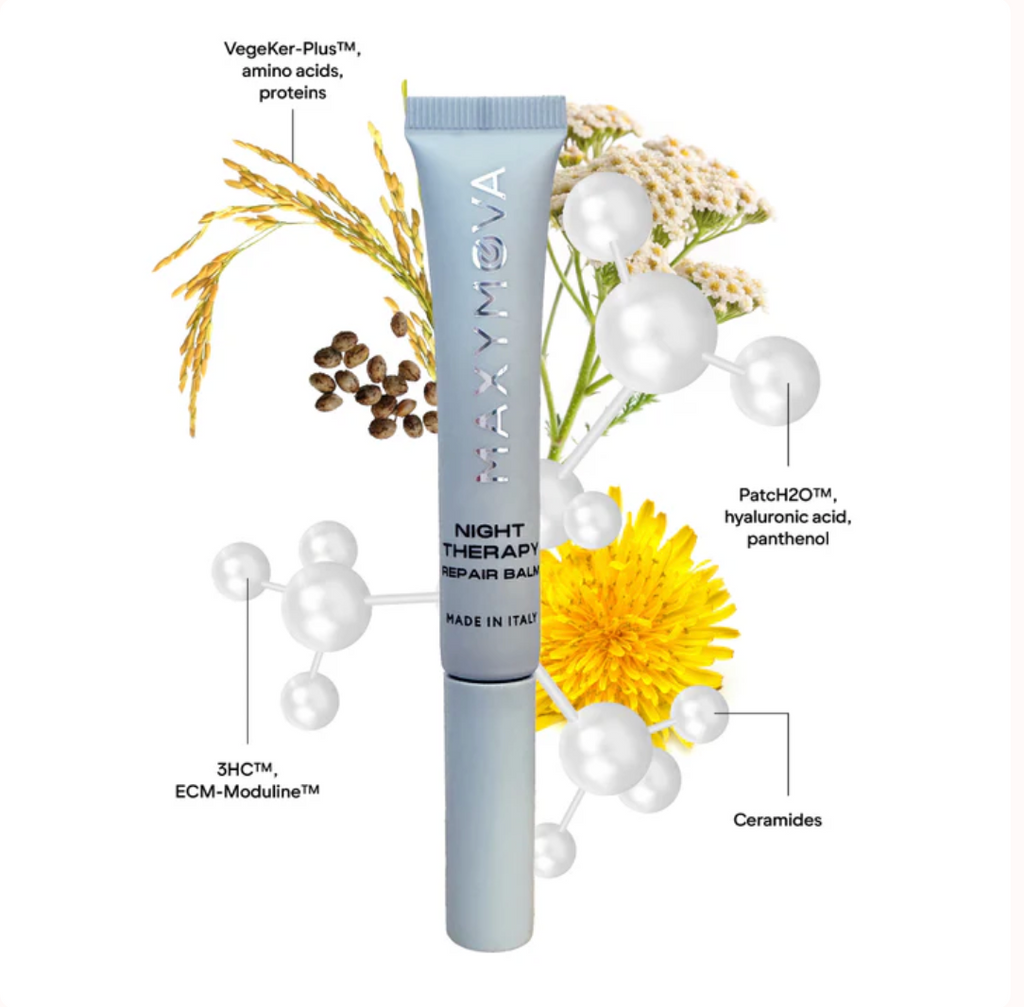 Maxymova Night Therapy Repair Balm for Brows & Lashes