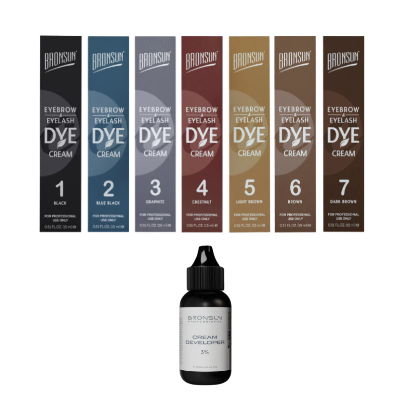 Bronsun - Dye Cream Kit (All 7 colours + developer)